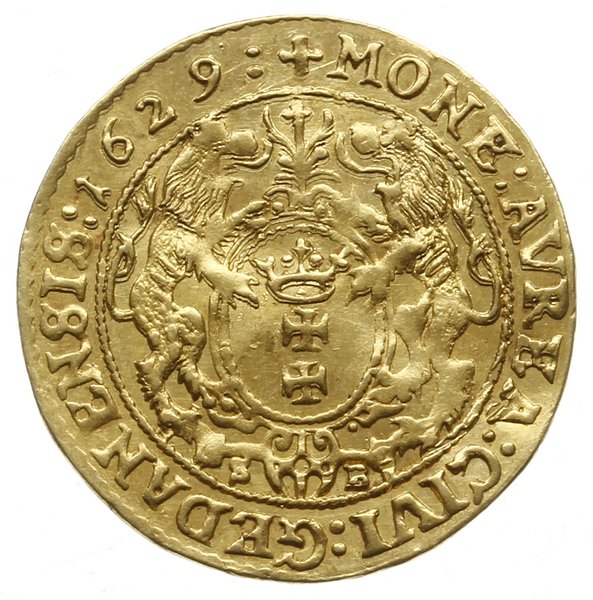 dukat 1629, Gdańsk, Aw: Popiersie króla w prawo 