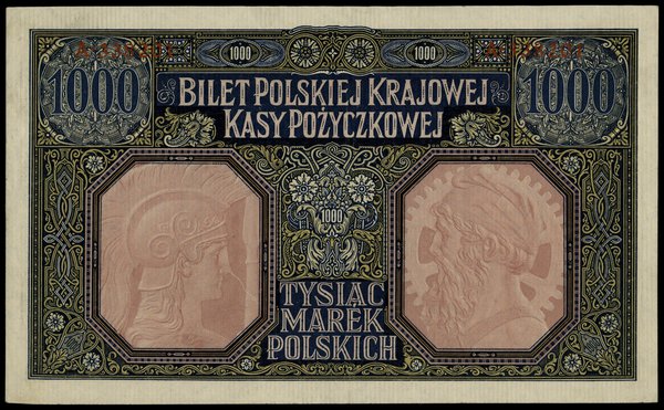 1.000 marek polskich 9.12.1916; seria A, numerac