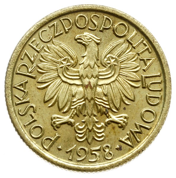 2 złote 1958, Warszawa, Aw: Orzeł i napis POLSKA