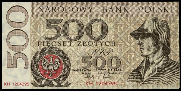 500 złotych 2.01.1965