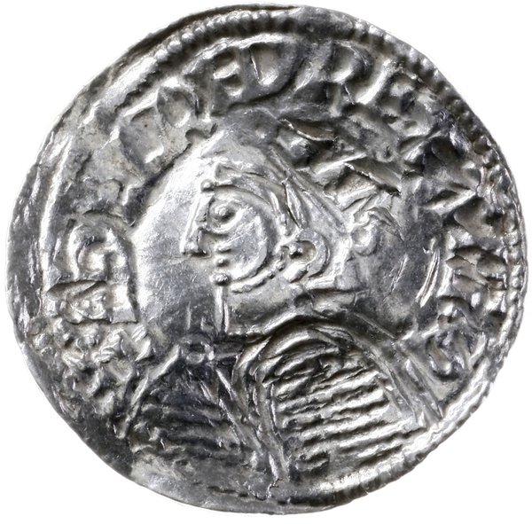 denar typu helmet, 1003-1009, mennica York, mincerz Othgrim