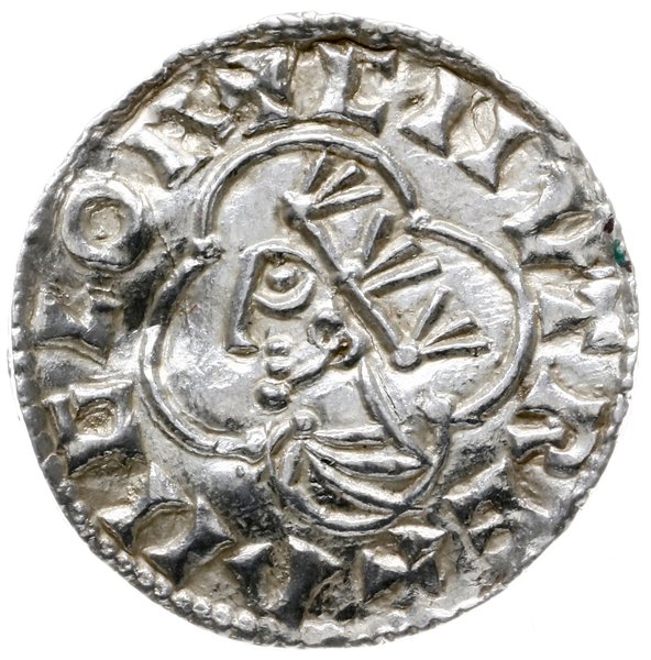 denar typu quatrefoil, 1018-1024, mennica Cambridge, mincerz Ada