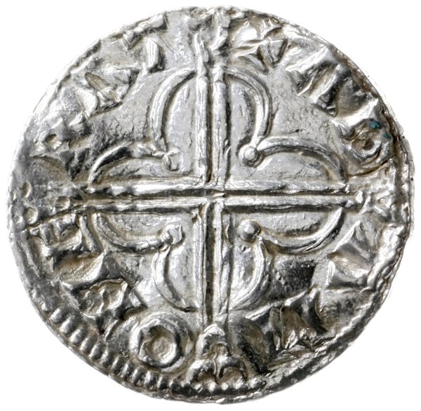 denar typu quatrefoil, 1018-1024, mennica Cambri