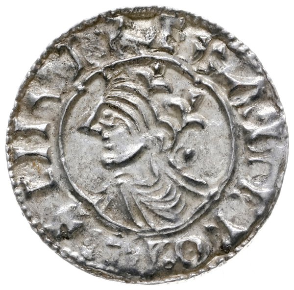 denar typu quatrefoil, 1018-1024, mennica Londyn, mincerz Wulfstan