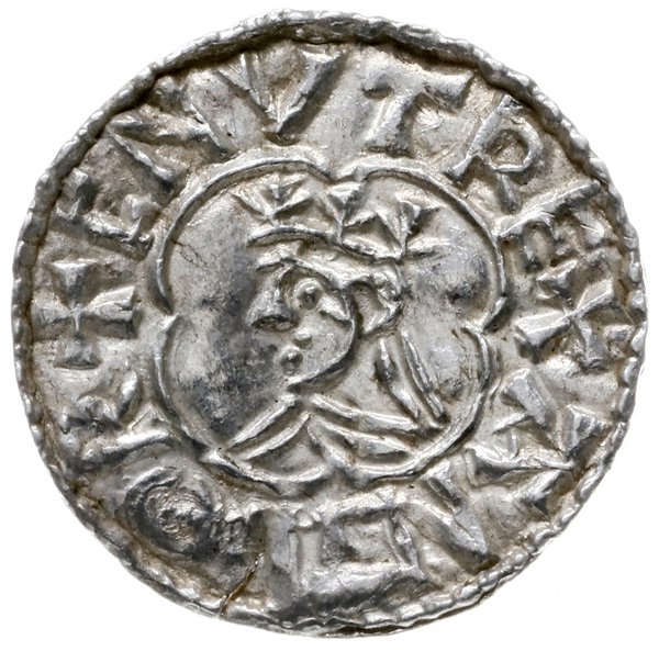 denar typu quatrefoil, 1018-1024, mennica York, mincerz Swartinc