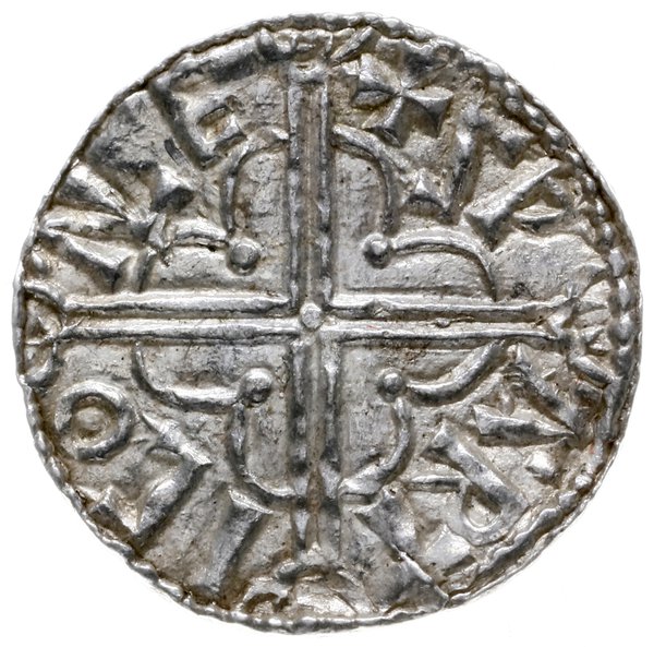 denar typu quatrefoil, 1018-1024, mennica York, mincerz Swartinc
