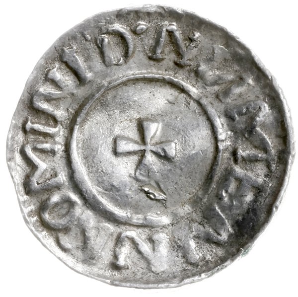 denar, Lüneburg lub Bardowik; Aw: Popiersie w le