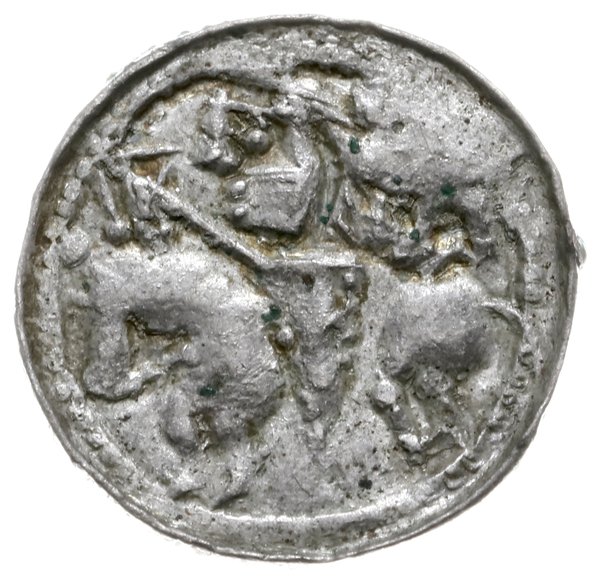 denar książęcy 1070-1076; Aw: Głowa w lewo w obw