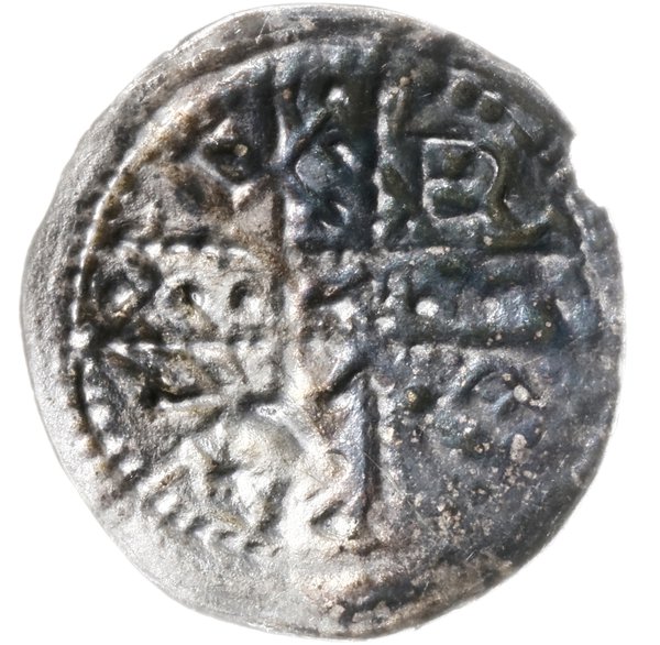 denar ok. 1185/90-1201,  men. Wrocław; Aw: W 4 p