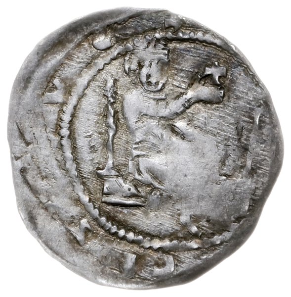 denar 1238-1241, Głogów lub Wrocław; Aw: Postać 