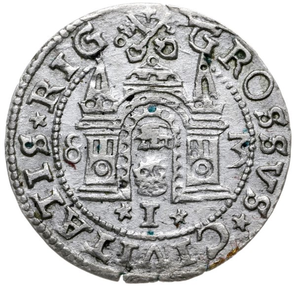 grosz 1583, Ryga; Gerbaszewski 3, Kop. 8086 (R1)
