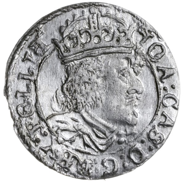grosz 1652, Wilno; odmiana z rzymską cyfrą I i h