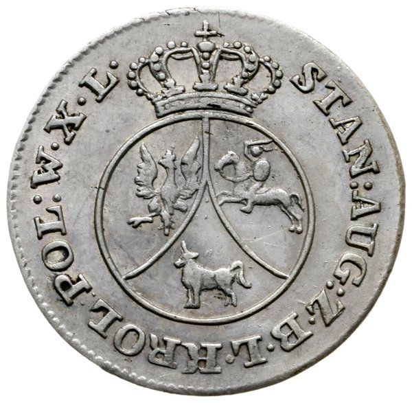 10 groszy miedziane 1787, Warszawa