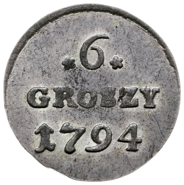 6 groszy (szóstak bilonowy) 1794, Warszawa