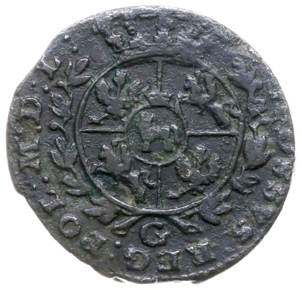 grosz 1765/G, Kraków; bardzo rzadka odmiana z du
