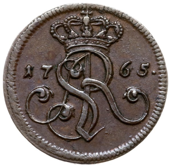 grosz 1765/g, Kraków; odmiana z małą literą g po