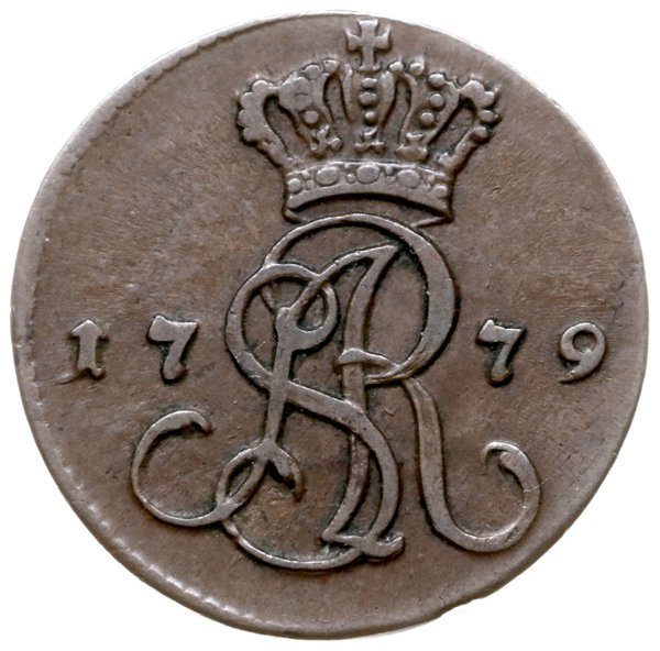 grosz 1779/E.B., Warszawa; odmiana z niską położ