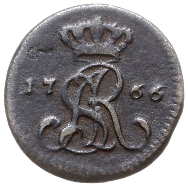 1/2 grosza 1766/G, Kraków; odmiana z datą małymi
