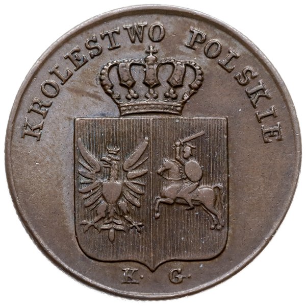 3 grosze polskie 1831, Warszawa; łapy Orła prost