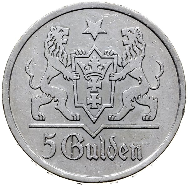 5 guldenów 1927, Berlin; Kościół Marii Panny; Ja
