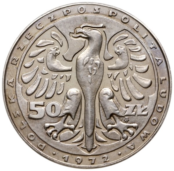 50 złotych 1972, Warszawa; Fryderyk Chopin - bez