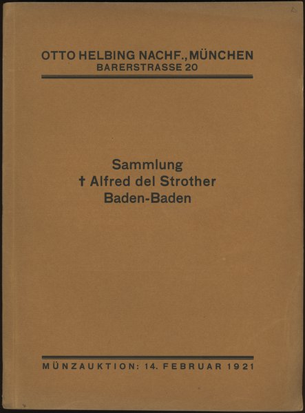 Otto Helbing Nachf.; Auktions Katalog enthaltend