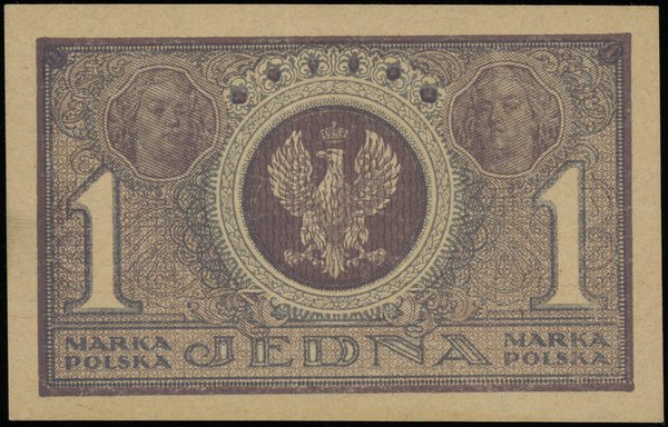 1 marka polska 17.05.1919, seria IAW, numeracja 