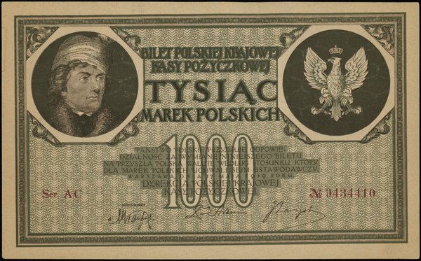 1.000 marek polskich, 17.05.1919, seria AC, nume