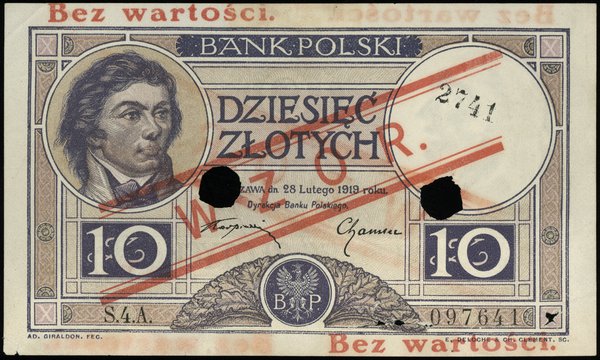 10 złotych 28.02.1919