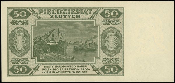 50 złotych 1.07.1948, seria A, numeracja 8927471