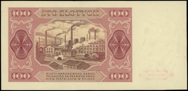 100 złotych 1.07.1948, seria DH, numeracja 6890735