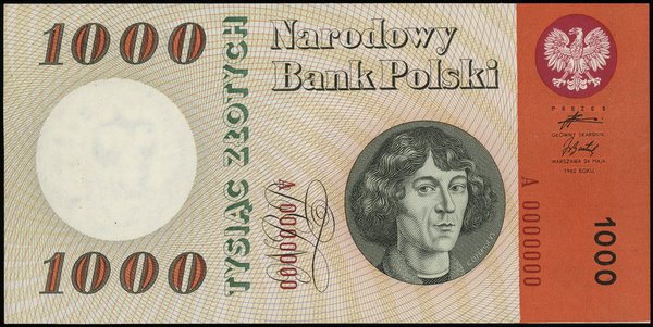 1.000 złotych 24.05.1962