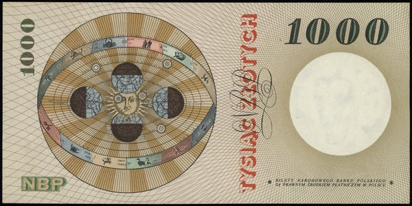 1.000 złotych 29.10.1965, seria A, numeracja 1815781