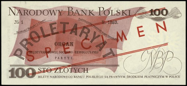 100 złotych 17.05.1976, seria CW, numeracja 0000