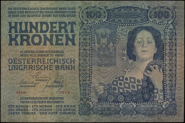 Oesterreichisch-Ungarische Bank; 100 koron 2.01.