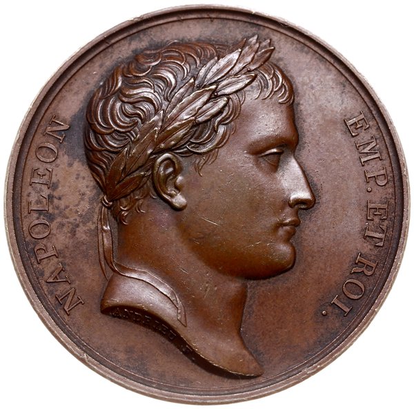 medal z 1807 roku autorstwa Andrieu’a i Denon’a wybity z okazji zdobycia Gdańska przez wojska Napoleona i ustanowienia Wolnego Miasta