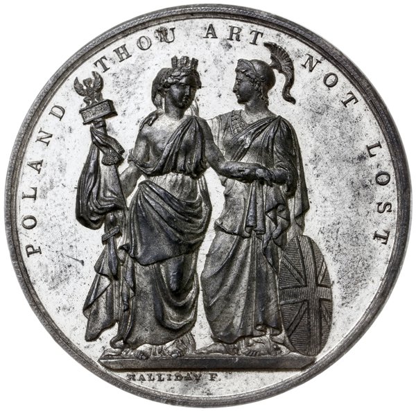 medal z 1833 roku autorstwa F. Halliday’a wybity
