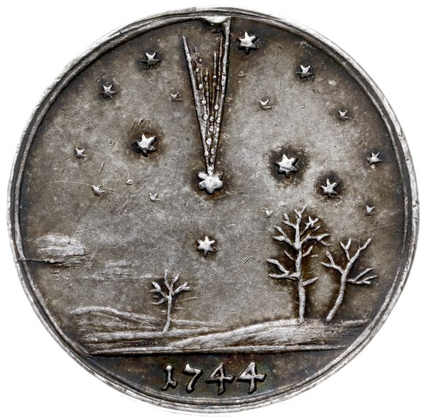 Śląsk, medal z 1744 roku z kometą