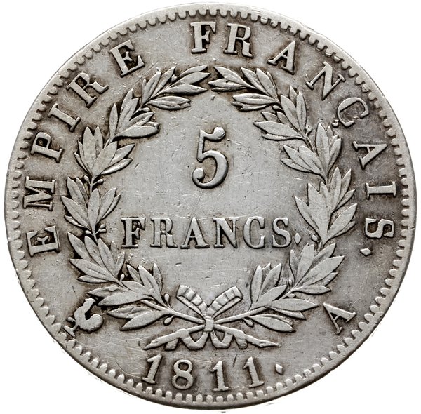 5 franków 1811 A, Paryż