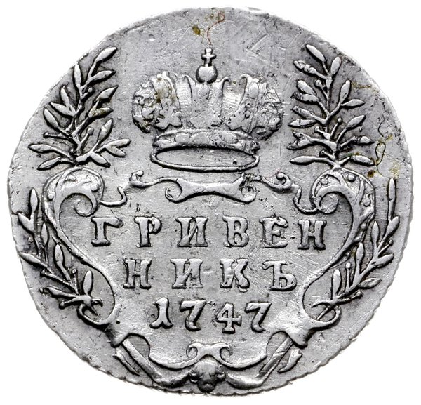 griwiennik 1747, Moskwa; Bitkin 207, Diakov 177;