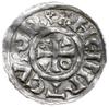 denar 1002-1009, Ratyzbona, mincerz Sigu; Hahn 27h1.1; srebro 20 mm, 1.58 g, gięty