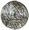 denar 1002-1009, Ratyzbona, mincerz Viga; Hahn 27j2.1; srebro 20 mm, 1.15 g, gięty