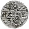 denar 1018-1026, Ratyzbona, mincerz Aza; Hahn 31b2; srebro 20 mm, 1.24 g, gięty