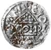denar 1018-1026, Ratyzbona, mincerz Conja; Hahn 31c1.2; srebro 20 mm, 0.94 g, gięty