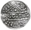 denar 1018-1026, Ratyzbona, mincerz Conja; Hahn 31c2; srebro 20 mm, 1.37 g, gięty
