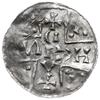 denar 1018-1026, Ratyzbona, mincerz Oc; Hahn 31f6; srebro 19 mm, 1.22 g, gięty