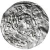 denar 1042-1047, Ratyzbona; Hahn 47 var (nie notuje tych stempli); srebro 21 mm, 1.22 g, gięty