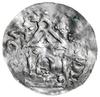 denar 1042-1047, Ratyzbona; Hahn 47 var (nie notuje tych stempli); srebro 21 mm, 1.22 g, gięty