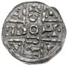 naśladownictwo denara salzburskiego abp Günthera (1024-1025); Aw: Wewnątrz krzyża dwunitkowego imi..