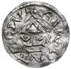 denar 989-995, Augsburg, mincerz Vilja; Hahn 138a1.4; srebro 23 mm, 1.54 g, gięty, rzadki